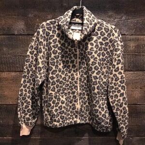 Abercrombie & Fitch Leopard Print Utility Jacket